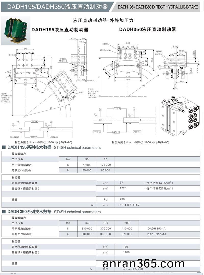 DADH195液(ye)壓(ya)直動(dong)製(zhi)動(dong)器(qi)