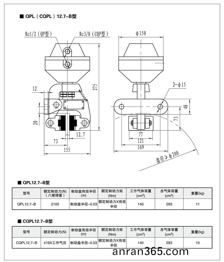 QP12.7L-B